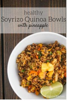 
                        
                            Vegetarian Soyrzio Quinoa Bowls with Pineapple
                        
                    