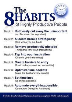 
                        
                            8 habits of the highly productive people.
                        
                    