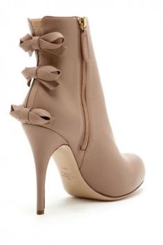 Valentino Triple Bow Booties - the bows are super cute