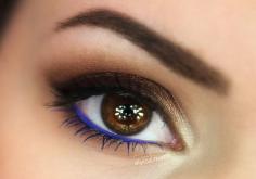 #blue #eyeliner