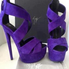#Purple #heels #shoes #style #fashion