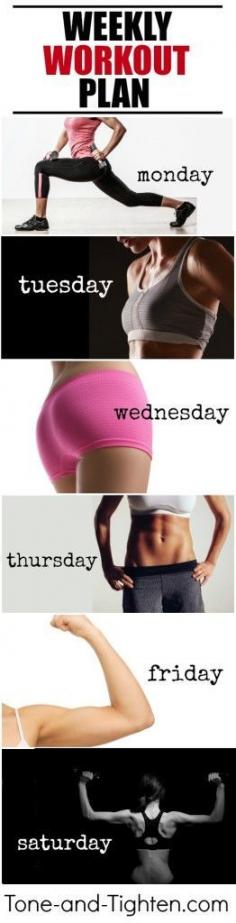 Weekly Workout Plan #bodyzonekeywest