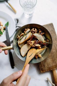 
                        
                            French toasts with caramelised pears with walnuts, Camembert and arugula by Marta Greber
                        
                    