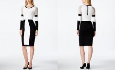 
                    
                        Calvin Klein Petite Colorblocked Sweater Dress
                    
                