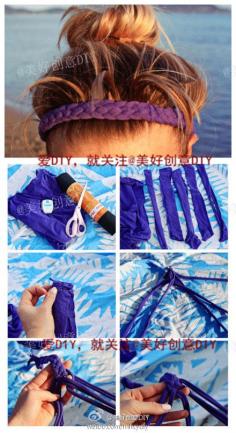 
                    
                        DIY headband using old tees
                    
                