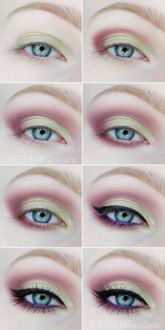 Simple fun eye makeup how to.