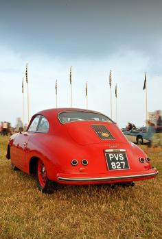 Porsche 356A 1500 #Porsche #retro cars #red