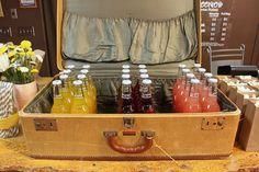 
                        
                            Soda in suitcase - Perfect for a going away party.  I would fill mine with Ice.
                        
                    