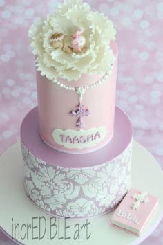 Baptism Cake- For Taasha - Cake by Rumana Jaseel - CakesDecor