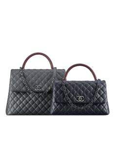 Grained calfskin flap bag with... - CHANEL