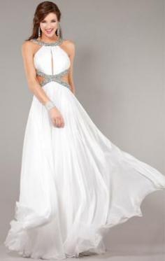 Latest White Formal Dress LFNAF0112