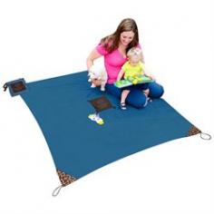 MONKEY MAT: Your portable floor, no more bulky blankets! AS SEEN ON SHARK TANK. Protect your family from any questionably clean floor, in or outdoors, with this large clean surface easily transported in an attached ultra compact pouch. Perfect for dirty airport and hotel floors, picnics, under high chairs, travel, beach, concerts, sports events & more. Water repellent, corner weights and loops for stakes, machine washable. Designed by moms who know life gets dirty!