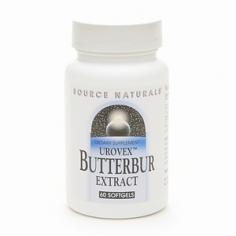 Source Naturals Urovex Butterbur Extract 60 SoftgelsSource Naturals Urovex Butterbur Extract supports healthy bladder function. Source Naturals Urovex Butterbur Extract is a patented, standardized extract that contains the biologically active components petasin and isopetasin and is specially processed to remove undesirable pyrrolizidine alkaloids. Source Naturals Urovex Butterbur Extract may also be used for other traditional applications. Source Naturals Urovex Butterbur Extract Addresses the Following Body System Inflammation Response Source Naturals Urovex Butterbur Extract Addresses the Following Related Health Concerns Sports & Fitness Women's Health Issues Brain Support Source Naturals Urovex Butterbur Extract: Hypoallergenic Dairy Free Egg Free Gluten Free Soy Free Wheat Free Sugar Free No Artificial Colors, Flavors or Fragrances Supports Healthy Bladder Functions Source Naturals Urovex Butterbur Extract Supports Healthy Urinary Urge and Frequency Promotes Healthy Bladder ControlFearthe fear of job loss, embarrassment in social settings, sexual frustrations and psychological stress. That's what life is like for the nearly 30 million people in the United States who have concerns with bladder control. A burden at any age, bladder issues are highly prevalent in both genders but more common in women. Urinary urge and frequency occurs when the smooth muscle of the bladder contracts without warning. SOURCE NATURALS UROVEX BUTTERBUR is a patented standardized extract that supports healthy urinary urge and frequency. Further, it has been shown to help minimize the sudden urge to urinate, according to a human clinical trial. It has also been shown to support smooth muscle relaxation in animal studies. In vitro studies show that UROVEX BUTTERBUR may reduce bladder cell irritation by inhibiting leukotriene synthesis.