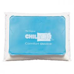 Patented Soothsoft&reg; Science is used to create memory foam comfort that COOLS & SOOTHES. ENJOY A SOFT, RELAXING SENSATION that eases you into deep sleep, soothes headaches & COOLS HOT FLASHES! With one activation, Chillow&reg; provides an all natural cooling effect without using electricity or needing refrigeration. Stop flipping your hot, heat trapping pillow. Alleviate sleep depriving night sweats. Start achieving longer, deeper, more consistent REM cycles and wake more refreshed. Benefits: Helps alleviate heat from Hot FlashesIdeal for migraine and tension headaches Soothing cool for back pain and sports injuries Relieves sunburns & rashes Comforts tired, sore feet Cooling comfort for lounging around the TVA great gift for menopause, Fibromyalgia, MS sufferers and Chemo patients Features: Non-Slip flock fuzzy bottom grips fabric surfaces Cool core offers memory foam comfort No electricity or batteries required No gels, is nontoxic and is latex free Can be used IN or OUT of the pillowcase Materials: Vinyl top sheet; vinyl & cotton flock bottom sheet; foam core Note: Fits standard size pillow. Pillow NOT included.