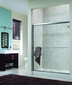 Foremost, Cvss4472, Shower Doors, Cove, Showers, Sliding, Brushed Nickel With Clear Glass Cove 44" X 72" Frameless Bypass Shower Door The Cove Collection Will Inspire You To Update Your Look And Create A Stylish, Contemporary Bathroom, While Respecting Your Budget. Whether You Are Designing A New Bathroom, Or Renovating Your Current One, You Will Find A Cove Collection Frameless Tub Door To Complement Your Space. The Tub Doors Feature 1/4 Tempered Safety Glass With Through The Glass Hangers, An Elegantly Designed Header, An Easy To Clean Bottom Track, And Two Through The Glass Towel Bars. In Addition, Our Exclusive Safe Slider Clip Will Keep Your Doors Gliding Smoothly And Securely. Cove Doors Are Protected By Clearshield - An Industry Leading Clean Glass Technology. Applied To The Inside Surface Of The Glass Panels, Clearshield Is Backed By A 10-Year Warranty. Rest Assured That Your Cove Doors Will Stay Crystal Clear With Very Low Maintenance. Cove Doors Are Also Covered Through The Wamm - We All Make Mistakes Program. Foremost Cvss4472 Features:1/4" Tempered Safety Glass - Clearshield Polymer Coating Keeps Your Glass Looking Like New - On Top, The Doors Feature An Elegantly Styled Header That Will Coordinate Beautifully With All Styles Of Bathrooms - Through The Glass Hangers Offer A Stronger And More Dependable Hold For The Glass - A Through The Glass Towel Bar Is Featured On Both Outside And Inside Doors - The Safe Slider Clip Keeps Your Doors On Track - Up To 3/4" Adjustment Allowance For Out Of Square Walls - Cove Doors Are Covered Through The Wamm Program For Mistakes Cutting Headrails, Bottom Tracks And Thresholds During Installation - Clear Shield Clean Glass Technology Resists Staining From Hard Water Deposits, Surface Corrosion, Staining And Discoloration - Clearshield Does Not Support Growth Of Bacteria, Making Our Shower Doors Much Easier To Clean Compared To Untreated Glass - And Eliminates The Need For Harsh And Abrasive Cleaning Products - Foremost Cvss4472 Specifications: Height: 72" - Frame Type: Frameless - Material: Tempered Glass - Glass Thickness: 1/4" - Door Type: Bypass - Country Of Origin: Us - Product Weight: 101.4 Lbs. - Foremost Wamm Program: The Wamm Program: We All Make Mistakes! Cut The Header Just A Bit Too Short? Things Happen. Foremost Understands. With Our Pledge To Superior Customer Service For All Of Your Shower Enclosure Needs. We Offer Wamm Program. Make A Mistake And Give Us A Call. Offer Applies To Head Rails, Bottom Tracks, And Thresholds That Have Been Cut Incorrectly. Our Customer Service Team Will Work With You To Resolve Your Issues.