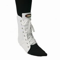 Maxar Canvas Ankle Brace (NAN-115) is made with heavy canvas material and soft flannel lining for comfort and longer usage. Four anatomically shaped aluminum stays ensure better support and help stabilize the ankle. Lace-up design maximizes support of the ankle joint and ensures better lateral fit. The tongue and side panels are lined for extra comfort. Lightweight and breathable fits easily in most shoes. Fits right or left ankle. Size: XL. Colors: White. Highly recommended by Doctors for: Greater stabilization of the ankle joint. Rehabilitation after cast removal or following ankle surgery. Support following a moderate strain or sprain. Prevention during sports or highly strenuous physical activities.