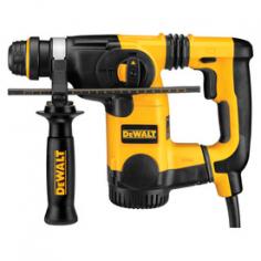 Dewalt, D25323k, Rotary Hammers, Power Tools, Sds, Na 1" L-Shape Sds Rotary Hammer Kit With 8 Amp Motor And Variable Speed Trigger The Dewalt 1" L-Shape Sds Rotary Hammer Is Extremely Durable And Efficient. This Amazing Tool Features A Variable Speed Trigger Which Allows Users To Instantly Control Speed From 0 To A Dialed Setting. Making These Even More Versatile Is The 8 Amp Motor Which Provides High Performance And Overload Protection. Features: 8 Amp Motor Provides High Performance And Overload Protection: 0-1,150 Rpm, 0-4,300 Bpm - Variable Speed Trigger Allows User To Instantly Control Speed From 0 To Dialed Setting - Delivers 2.5 Ft Lbs. Of Impact Energy, Providing Fast Drilling And Powerful Chipping - Shocks - Active Vibration ControlÂ Reduces Vibration Up To 50% While Increasing User Comfort And Productivity - Mode Selector Allows For Usage In Rotary Hammer, Rotary Only, And Chiseling Applications - Reversing Feature Helps Release Tool From Bind Up Situations, And Assists With Removal Of Fasteners - Integral Clutch Reduces Sudden, High Torque Reactions If Bit Jams - 360 Degree Side Handle Adjusts Easily For Preference Or Use In Tight Spaces - Dust Extraction Connection Allows The Use Of The D25300dh Dust Collection System - Specifications: Optimal Concrete Drilling: 5/32"- 5/8" - Amps: 8.0 Amps - Impact Energy: 2.5 Ft-Lbs - Vibration Control: Yes - Shocks - Vibration Measurement: 10.5 M/S2 - No Load Speed: 0-1,150 Rpm - Blows/Min: 0-4,300 Bpm - Chipping: Yes - Clutch: Yes - Wood/Steel Drilling: With Adaptor - Switch: Vs - Tool Length: 12.4" - Tool Weight: 7.5 Lbs - Dewalt Is Firmly Committed To Being The Best In The Business, And This Commitment To Being Number One Extends To Everything They Do, From Product Design And Engineering To Manufacturing And Service.