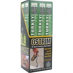 Ostrim Jerkee. Ntures food protein. If youre looking for a great tasting moist real meat protein from nature. eat Ostrim Jerkee! Ostrim Jerkee high-protein low fat meat snacks are USDA inspected guaranteeing you a true and correct nutritional profile of quality and wholesomeness Strim Jerkee natures food protein surpasses the protein sources found in many other sports nutrition products. Ostrim Jerkee is also a good source of potassium. Percent Daily Value are based on a 2000 calorie diet. Daily Value not established. These statements have not been evaluated by the Food and Drug Administration. This product is not intended to diagnose treat cure or prevent any disease.