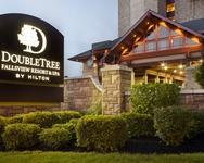 Welcome to the DoubleTree Fallsview Resort & Spa by Hilton Niagara Falls hotel, located two blocks from Horseshoe Falls and American Falls in Niagara Falls, Ontario, Canada. With location-inspired architecture, our resort presents a luxurious, full-service experience. Walk from our Niagara Falls hotel to all that Niagara Falls has to offer, including the Fallsview Casino Resort complex, Queen Victoria Park, Maid of the Mist, Clifton Hill and more. Guests also enjoy on-site self-parking and free Internet access. The hotel's 224 spacious guest rooms and suites feature signature bedding, complimentary high-speed internet access, mini-refrigerators, and 37-inch flat-screen TVs. Most guest rooms and suites offer panoramic views of the Upper Niagara River or American Falls Unwind in the indoor saltwater family pool, two-lane adult lap pool, whirlpool and cedar sauna at this Niagara Falls hotel. Our Five Lakes Spa utilizes AVEDA products. Maintain your workout in our fitness facility. Gather with friends for steaks or seafood and local wines at Buchanans, offering smart casual dining in a comfortable, grand lodge setting. Take a break with a Starbucks beverage, prepared sandwich, or beer on tap from the lobby's Moose & Squirrel Coffee Bar Enjoy the extra perks that make travel more convenient, such as our 24-hour business centre, onsite UPS Store, and 10,000 sq. ft. event space. Our Niagara Falls hotel provides a dramatic setting for memorable weddings, and corporate and social events