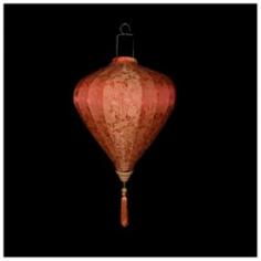 This is our new Vietnamese Silk Lantern for 2016! Made from 100% Brocade silk fabric with Jacquard weave designs stretched over a high-quality metal frame with a matching tassel below. PaperLanternStore's new premier Garlic Umbrella Shaped Silk Lanterns are inspired by Vietnamese artisans and is meant to bring good fortune to you, your family, and your business. Expands like an umbrella in less than a minute and will be ready to hang and look amazing for any stage, event venue or New Year celebration. These beautiful Vietnamese lanterns, which are sometimes referred to Chinese Lanterns, are available in 3 colors and 5 sizes ranging from 12 Inches x 14.5 inches long (w/o tassel) all the way up to 28 Inches x 30.25 inches long (w/o tassel). This highly visible silk lantern is perfect for displaying indoors or outdoors in any party, wedding, hotel, or nightclub. Product Dimensions: Main Lantern Width: 14.5 Inches. Main Lantern Length: 18.75 Inches. Handle Length: 5 Inches. Tassel Length: 8.75 Inches. Overall Dimensions (Inches, Width x Length): 14.5 W x 32.5 L. Color: Red / Orange. Shape: Garlic.