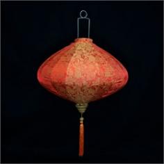 This is our new Vietnamese Silk Lantern for 2016! Made from 100% Brocade silk fabric with Jacquard weave designs stretched over a high-quality metal frame with a matching tassel below. PaperLanternStore's new premier Diamond Shaped Silk Lanterns are inspired by Vietnamese artisans and is meant to bring good fortune to you, your family, and your business. Expands like an umbrella in less than a minute and will be ready to hang and look amazing for any stage, event venue or New Year celebration. These beautiful Vietnamese lanterns, which are sometimes referred to Chinese Lanterns, are available in 3 colors and 5 sizes ranging from 13.75 inches wide x 12 inches long (w/o tassel) all the way up to 31 inches wide x 24.75 inches long (w/o tassel). This highly visible silk lantern is perfect for displaying indoors or outdoors in any party, wedding, hotel, or nightclub. Product Specifications: Main Lantern Width: 13.75 Inches. Main Lantern Length: 12 Inches. Handle Length: 4.5 Inches. Tassel Length: 6.5 Inches. Overall Dimensions (Inches, Width x Length): 13.75 W x 23 L. Color: Red / Orange. Shape: Diamond.