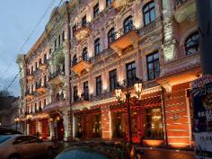 This charming hotel is conveniently located on Pushkinskaya Street, in the historical city centre, close to Odessa's main attractions. The closest transport links are located around a 3-minute walk away and the city centre is approximately 500 m from the hotel. Guests can access the Black Sea and the Schevchenko Park in around a 5-minute drive. Nightlife options are around 5 minutes away on foot as are attractions such as the Pushkin Museum, the Museum of Western and Eastern Art and the Philharmonic Concert Hall. The hotel is situated 1.5km from the railway station and 12km from Odessa International Airport. This historical hotel was built at the end of the 19th century and re-opened after full reconstruction and renovation in 2011. The building features a beautiful façade, designed to provide a comfortable and relaxing stay, and includes a special relaxation zone. The air-conditioned establishment also houses a lobby with a 24-hour check-out service, hotel safe, currency exchange facilities and a cloakroom. Lift access is also provided. Guests can enjoy food and drink at the bar and restaurant. Business travellers will appreciate the conference facilities and wireless Internet access. Room and laundry services are also provided at the hotel. The en suite rooms comprise a bath, hairdryer and king-size bed. A telephone and satellite/cable TV are provided, and guests can stay connected thanks to the Internet access. A safe and minibar feature in all rooms, as does an ironing set and individually regulated air conditioning and heating. Guests can take a dip in the indoor swimming pool or relax on the sun terrace. Fitness options come in the form of a gym, aerobics and squash. There is also a sauna and guests can enjoy a spa treatment.A breakfast buffet is served in the morning and there are buffet, à la carte and set menu options available for lunch and dinner.