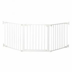 Adjustable heavy-duty steel gate. Provides maximum security for oddly shaped spaces. Dual magnet locks gate automatically. Hold open feature secures gate open for free traffic. Quick-release adjustable wall-mount hardware. Dimensions: 84W x 31H in. The KidCo Auto Close Configure Gate - White is a perfect solution for protecting any oddly configured space in your home. Crafted from durable steel material, this handy gate features quick-release wall hardware that allows for secure mounting points that do not line up directly. The easy-to-open gate latch features a dual magnet lock that automatically closes when not held open. For high-traffic times a hold open feature suspends the auto-close function. For added use, this gate can be connected to form a free standing play area. About KidCoIncorporated in 1992, KidCo specializes in the designing, engineering and production of upscale products for juvenile, pet and fireplace markets. The pressure-mounted safety gate was a completely new concept that put KidCo on the map and has since been the cornerstone of their business. KidCo offers a comprehensive assortment of child home safety products ranging from cabinet locks to TV straps and much, much more. Located in Libertyville, IL, their state-of-the-art distribution and administration systems ensure that KidCo fulfills their customers' needs and expectations in an efficient and timely manner. Today, KidCo personnel still personally ensure the highest level of customer service to both dealers and end consumers.