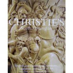 Christie's catalogue for a sale of furniture, tapestries and art held on Wednesday 18 September 2002 at 11.15 a.m. at 85 Old Brompton Road, London. Lavishly illustrated with colour photographs of each lot in the sale. Includes furniture, fireplace furniture, light fittings, French and Continental works of art, garden, ornament and architectural fittings.
