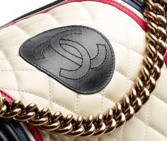 Boy CHANEL flap bag, lambskin & calfskin-ivory, red, navy blue & black - CHANEL