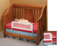 Constructed from durable steel and soft mesh materials13-14 inches tall; designed for most convertible cribs. Arrives fully assembled, no tools required. Help your child transition to a big kid bed. For crib use only. Help your little tike sleep like a big kid with the KidCo Convertible Crib Rail. Crafted from durable steel material, this sturdy crib rail features a soft mesh screen that easily attaches to the side of your child's convertible crib to help them transition into a traditional bed. This handy crib rail arrives fully assembled and is designed to fit most convertible cribs. About KidCoIncorporated in 1992, KidCo specializes in the designing, engineering and production of upscale products for juvenile, pet and fireplace markets. The pressure-mounted safety gate was a completely new concept that put KidCo on the map and has since been the cornerstone of their business. KidCo offers a comprehensive assortment of child home safety products ranging from cabinet locks to TV straps and much, much more. Located in Libertyville, IL, their state-of-the-art distribution and administration systems ensure that KidCo fulfills their customers' needs and expectations in an efficient and timely manner. Today, KidCo personnel still personally ensure the highest level of customer service to both dealers and end consumers.