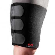 The McDavid 478 thigh wrap helps reduce muscle strains and pulls, as it compresses and supports soft tissue while retaining therapeutic heat. The wrap is made from thermal neoprene with nylon facing on both sides. Neoprene delivers therapeutic heat to injury to promote healing and reduce pain. It has a fully adjustable Velcro closure and universal sizing.