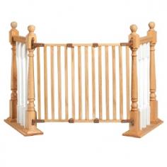 Heavy-duty steel gate with non-toxic oak finish. Specifically designed for top of stairs. Directional stop prevents gate from swinging out over stairs. Quick-release hardware mounts into walls at any angle. Dimensions: 28.5-43W x 31H in. The KidCo Angle Mount Wood Safeway Gate - Oak is a smart and safe solution for any stairwell without two mountable walls. Crafted from durable steel material, this secure swinging gate helps prevent accidents around your home and keeps your child safe from dangerous environments. The secure-latch design features a directional stop that won't swing open over your stairs. Quick-release hardware features hinge-side materials that can be mounted at an angle to adapt to any space and the one-hand gate opens and closes easily (for adults). The bottom rail is attached to the gate so there's nothing to trip over when the gate is open. About KidCoIncorporated in 1992, KidCo specializes in the designing, engineering and production of upscale products for juvenile, pet and fireplace markets. The pressure-mounted safety gate was a completely new concept that put KidCo on the map and has since been the cornerstone of their business. KidCo offers a comprehensive assortment of child home safety products ranging from cabinet locks to TV straps and much, much more. Located in Libertyville, IL, their state-of-the-art distribution and administration systems ensure that KidCo fulfills their customers' needs and expectations in an efficient and timely manner. Today, KidCo personnel still personally ensure the highest level of customer service to both dealers and end consumers.