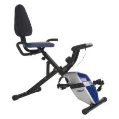 1 built-in program. Folds easily for small areas; monitors heart rate. Resistance Level: Manual. Weight capacity up to 275 lbs. Dimensions: 38L x 21W x 44H inches. Manufacturer's warranty included (see details below). The ProGear 190 Compact Space Saver Recumbent Bike with Heart Pulse Sensors folds and rolls for post- and pre-workout storage. It is designed to support up to 275 pounds and features a high-torque, 3-piece crank system. Extended leg stabilizers prevent unwanted movement and tipping, while an 8-level magnetic tension-control system allows for a customized workout. An easy-to-read LCD display indicates distance, calories burned, time, speed, and monitors heart rate with hand-pulse monitoring. Its large-pedal design combines with safety straps to prevent foot slippage, and its large seat cushion and backrest accomodate users of any size. Manufacturer's warranty included: See complete details in the Product Guarantee. About ProGearWe live in a busy world, and ProGear strives to make sure we spend at least a little of our active time actively focusing on our own fitness. ProGear's line of high-quality, value-priced home exercise equipment is outfitted with extensive features - magnetic resistance, belt drive, heart pulse monitors, compact sizes, and more - that make getting a complete workout quick and easy. Plus, each product comes with a one-year limited warranty backed up by exceptional customer service support.