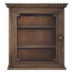 Features: -Door with see through glass-2 Shelves-Material: MDF-Product Type: Accent cabinet-Installation Service Approved: No-Style: Country/Cottage-Collection: -Top Finish: -Base Finish: -Mirrored Finish: No-Hardware Finish: Magnetic latch,.