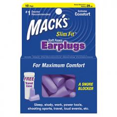 IFBLANK(Mack's SafeSound Slim Fit Earplugs are the same as the original Mack's SafeSound Earplugs, only smaller, providing comfort to those with smaller ear canals. These earplugs are molded with state-of-the-art super low-pressure, skinned and tapered foam. These special features provide unmatched comfort and improved hygiene. With a noise reduction rating (NRR) of 29 decibels, Mack's SafeSound Slim Fit can be used in environments where noise is just a nuisance up to environments with hazardous noise levels. For sleep, study, work, shooting sports, travel, power tools, loud events, etc. (10 pair), Mack's SafeSound Slim Fit Foam Earplugs 10 Pair)