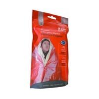 Adventure Medical Kits - SOL Heatsheets Emergency Blanket - One Person. Model: AD1222. 56" x 84". The most advanced emergency blanket on the market! Meticulously designed never to fail when you"re counting on it with your life. It all starts with the material, vacuum-metalized polyethylene reflects 90% of your body heat while also offering a number of other important features that set it apart from traditional mylar blankets. It opens easily and will not shred if nicked or punctured. Rips and tears can be repaired. It is quiet and won"t crinkle in high winds. Waterproof and windproof. It's high-visibility orange exterior makes it easy for rescuers to find you. A true ultralight multi-function backcountry tool that can also be used as a ground cloth, gear cover, first aid blanket, and more. Sized to fit one person. Comes in a resealable/reuseable storage bag.