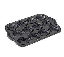 Non-stick aluminum construction. 12 quarter-cup wells. Fluted design. Hand-washing recommended. Includes manufacturer's lifetime warranty. The Nordic Ware 41437 Platinum Collection Bundt Bakeware Cast Aluminum French Tartlette Pan adds just the right decorative touch to small quiches custards and tarts. Each of the 12 quarter-cup wells features a traditional fluted design while the heavy cast aluminum construction and non-stick coating of the pan ensure even baking and easy release preserving the detail of the pattern. Hand washing is recommended and this pan cleans easily with soap and hot water. About Nordic Ware. Founded in 1946 Nordic Ware is a family-owned American manufacturer of kitchenware products. From its home office in Minneapolis Minn. Nordic Ware markets an extensive line of quality cookware bakeware microwave and barbecue products. An innovative manufacturer and marketer Nordic Ware is best known for its Bundt Pan. Today there are nearly 60 million Bundt pans in kitchens across America. The Nordic Ware name is associated with the quality dependability and value recognized by millions of homemakers. The company's extensive finishing technology and history of quality innovation and consistency in this highly technical and specialized area makes it a true leader in the industrial coatings industry. Since founding Nordic Ware in 1946 the company has prided itself on providing long-lasting quality products that will be handed down through generations. Its business is firmly rooted in the trust dedication and talent of its employees a commitment to using quality materials and construction a desire to provide excellence in service to customers and never-ending research of consumer needs.