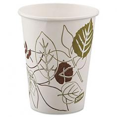 Bring a contemporary look to your hot beverage service with paper cups featuring the eye-catching; Pathways design based on nature's beauty. Ideal for samples and espresso drinks. Cups are polylined to protect against soak-through and offer durable sidewall strength. Each cup holds 8 oz. The WiseSize product offering provides a packaging solution for efficiency in your business. Hot cups are compostable in commercial composting facilities.