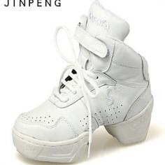 Category: Dance Sneakers; Gender: Kids',Men's,Women's; Shoes Style: Flats; Upper Material: Synthetic, Leather; Lining Material: Leather; Outsole Material: Rubber; Closure Type: Lace-ups; Heel Type: Flat Heel; Actual Heel Height:0.79 in (2cm); Embellishment: Lace-up; Select Color: White, Black; Net weight:0.65 kg; Shipping Weight:0.6 kg; Tips: Color Style representation may vary by monitor. Not responsible for typographical or pictorial errors; Pictured Heel Type:2"(5cm) Silver Plated Transparent Heel; Customized Shoes: Non Customizable; Size: EU=40,EU=38,EU=37,EU=36,EU=35,EU=39,EU=43,EU=42,EU=41; Occasion: Indoor, Beginner, Practice