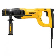 1" D-Handle Three Mode SDS Hammer with 2.5 Foot Pounds Impact Energy and 8 Amp Motor The DeWalt 1" D-handle three mode SDS hammer is extremely durable and efficient. This amazing tool features a 8.0 amp motor which provides high performance and overload protection. Making these even more versatile is the 2.5 ft-lbs of impact energy which provide fast drilling and powerful chipping. Features: 2.5 ft-lbs of impact energy provide fast drilling and powerful chipping 8.0 Amp motor provides high performance and overload protection Reverse feature assists in the removal of fasteners Variable speed allows for precise hole placement on work surface Factory-set clutch reduces sudden, high torque reactions if bit jams 360- side handle adjusts easily for preference or use in tight spaces Specifications: Optimal Concrete Drilling: 5/32" - 5/8" Amps: 8.0 Amps Impact Energy: 2.5 ft-lbs Vibration Control: No Vibration Measurement: 21.0 m/s2 No Load Speed: 0-1,150 rpm Blows/Min: 0-4,300 bpm Chipping: Yes Clutch: Yes Wood/Steel Drilling: With adaptor Switch: Tool Length: 16.6" Tool Weight: 6.1 lbs DEWALT is firmly committed to being the best in the business, and this commitment to being number one extends to everything they do, from product design and engineering to manufacturing and service.