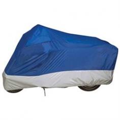 Features & Benefits: Full size lightweight polyester travel cover, sewn-in flap allows moisture to escape, elastic shock cord hem, convenient storage bag Usage Description: This lightweight cover is designed for and best suited for indoor storage, but it also works well for occasional outdoor usage such as covering up at the hotel for the night. If used outdoors, this is a full cover that will keep the morning dew off your bike seat, and minimize dust accumulation - but it will provide only limited resistance to rain showers. Being Ultralite, this full cover will pack quite small, making it the best cover for travel when the main goal is to keep the dirt away and hide your prized possession from site at night. 3 year guarantee.