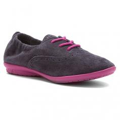 She'll love to wear the Hush Puppies Lexi shoe for play or to dressier occasions. The suede upper of this girls' lace-up features an elasticized topline for a snug fit and easy on/off. A cushioned footbed offers long-lasting comfort, while the textured rubber sole of the Hush Puppies Lexi walking shoe lends grippy traction.
