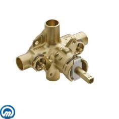 Moen, 2570, Shower Valves, Posi-Temp, Showers, 1/2 Inch,N/A Product Features: Valve Is Constructed Of Brass Ensuring Durability And Dependability - Covered Under Moen's Limited Lifetime Warranty For Residential Installations And 5-Year Limited Warranty For Commercial Installations - Features Moen's M-Pactreg; Common Valve System - Posi-Tempreg; Pressure Balancing Valve Maintains Water Pressure And Controls Temperature - Designed For Sweat (Cc) Inlet / Outlet Connections - Integrated Service Stops Allow You To Turn Water Off At The Valve - Back-To-Back Installation Capabilities - Sturdy Mounting Bracket Included With Valve - Note: This Is The Rough-In Valve Only - Valve Trim Is Required To Complete Product - Product Technologies / Benefits: M-Pactreg; Common Valve System: Designed With The Future In Mind, M-Pactreg; Allows You To Install One Valve That Will Make Future Renovations Painless. Upgrade Your Trim At Any Point In The Decorating Or Construction Process - Or Even Years Down The Road - Without Replacing Any Faucet Plumbing. Posi-Tempreg; Valve: A Pressure Balancing Valve That Maintains Water Temperature Within 3Deg; F. Built-In Temperature Limit Stops Allow You To Control How Far The Handle Rotates, In Effect Controlling The Range Of Water Temperature. The Posi-Tempreg; Offers The Best Water Flow Available For Any Comparable Valve. - Product Specifications: Connection Size: 1/2" - Connection Type: Sweat (Also Known As "Cc") - Cartridge Included: 1222 - Number Of Ports: 4 - Variations: 2570: This Model - 2510: Ips Connections, No Stops - 2520: Sweat (Cc) Connections, No Stops - 2580: Pex Connections, No Stops - 2590: Ips Connections, With Stops - Different Types Of Valve Inlet / Outlet Connections:
