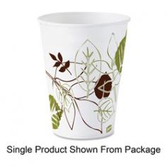 Bring a contemporary look to your cold beverage service with cups featuring Pathways; an eye-catching design based on nature's beauty. Paper cups feature poly-coated paper sides and wax-coated; flush bottoms so they are ideal for cold beverages. Strong sidewalls provide rigidity. Each cup holds 3 oz. Space-saving; smaller case size replaces traditional sleeves of product. WiseSize product offering provides a packaging solution for efficiency in your business.