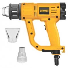 Dewalt, D26950, Heat Guns, Power Tools, Various Temp, Na Heat Gun With Variable Temperature Control And Overload Protection The Dewalt Heat Gun Is Extremely Durable And Efficient. This Amazing Tool Features Built-In Overload Protection Which Shuts The Heating Element Down And Prevents Burn Up. Making These Even More Versatile Is The Variable Temperature Control Which Allows For Adjustment Of The Heat Settings. Features: Variable Temperature Control Allows For Adjustment Of The Heat Settings - Built-In Overload Protection Shuts The Heating Element Down And Prevents Burn Up - Built-In Hang Ring Adds A Convenient Storage Feature - Built-In Innovative Kickstand Support Provides Greater Stability And Prevents Tip Over - Cord Protector Keeps The Cord From Tearing Away From The Housing - Ergonomic Comfort Grip Provides Greater Comfort For Long Hours Of Use - Separate Internal Components Allows Maintenance On Both The Motor And The Heating Element - Lightweight And Compact Design Weighs Only 2.1 Lbs - Includes: Cone Nozzle - Fishtail Surface Nozzle Specifications: Watts: 1550W - Voltage: 120V - Amps: 13 Amps - Temperature: 120 To 1100 Â&deg;F - Max Cfm: 16 Cfm - Weight: 2.1 Lbs - Power Cord: 10 Ft - Dewalt Is Firmly Committed To Being The Best In The Business, And This Commitment To Being Number One Extends To Everything They Do, From Product Design And Engineering To Manufacturing And Service.