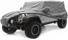 Car Cover Jeep Cover Jeep Cover; Incl. Heavy Duty Grommet Bag; Lock; Cable; No Drill Installation; FEATURES: Made From Soft And Durable New Space Age Fabric Protects Your Vehicle From The Elements Allows Damaging Trapped Air And Moisture To Escape Prevents Paint Deterioration Ultraviolet Protection Against Sun And Heat Polypropylene Fabric Is Naturally Water Repellent Double Stitched Elastic Hem For a Custom Fit In 1956, Basil Smith, also known as Smitty, started a small machine shop in his garage, called Rock-ett Products. Being one of the original four wheel drive enthusiasts, his chief concern was to develop four wheel drive equipment for trucks and small SUVs (Jeeps). Over the years, Smitty's son Tom worked at Rock-ett and then with the newly named Smittybilt. Having been exposed to the four wheel drive lifestyle all his life, Tom was able to create new and innovative product ideas geared towards the growing off-road aftermarket industry. As the business grew, Tom created more and more exciting new products including the original Nerf Bar side step and tubular front and rear bumpers for Jeeps. Today, Smittybilt, Inc. proudly supplies thousands of active dealers and distributors worldwide with innovative truck and SUV accessories. Smittybilt has expanded its product offering to over 2,000 different products servicing the international truck and SUV markets. The constant involvement of management in the off-road markets has kept Smittybilt in touch with the latest market trends and on the forefront of engineering and design. Welcome to the new Smittybilt where innovation and quality are once again at the forefront of product development. Get the Original, Get Smittybilt!