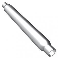 Muffler Glass Pack Muffler Glass Pack Muffler; 3.5 in. Round; 2.25 in. In/Out; Body L-26 in.; Overall L-30 in.; Center/Center; Core Size-2.25 in.; FEATURES: Aluminized Body Straight Through Perforated Core Provides Internal Longevity Provides The Classic MagnaFlow Sound Limited Warranty MagnaFlow Performance Exhaust got its start as a natural extension of Car Sound Exhaust Systems, Inc, our parent company, that specializes in superior catalytic converter technology. Car Sound Exhaust Systems, Inc. has spent 25 years earning a reputation as a market leader around the world. Today, we at Car Sound/MagnaFlow are extremely proud of this and stake our 25 years of experience and reputation on each and every one of our products. Each new product we develop is personally evaluated by me and tested by our team of designers and engineers, then field tested to ensure that these products meet our stringent quality and performance standards. On May 18, 2000 Car Sound/MagnaFlow Performance Exhaust was awarded the ISO-9001 certificate. ISO-9001 is an international quality standard created by the International Organization for Standardization to define quality management and manufacturing systems. It has 20 specific design, material, and process requirements that help MagnaFlow/Car Sound ensure customer satisfaction with our products and services. ISO-9001 certified companies are re-audited every six months to ensure that quality standards are maintained. Together, we stand united in our passion to deliver the best performing, most durable and capable exhaust components in the world. As we go forward, you'll slowly start to witness a change as we segue fully into the MagnaFlow Performance Exhaust brand identity, a name that has achieved global recognition. This change will simply help people from both sides of our business understand that high quality and high performance is part of our mantra and. it's in our name.