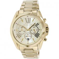 A name built on glamour and prestige, Michael Kors watches are sought after for their timeless design and easy wearability. The Bradshaw by Michael Kors is no exception to that rule. It features a gold tone stainless steel band, chronograph features, and quartz movement. Sam's is committed to providing Members with products at the best possible price without sacrificing quality. There are times when Sam's does not purchase products directly from the maufacturer, but instead from established dealers and distributors in accordance with standard business practices in the retail and warehouse club industry. This means that the manufacturer's warranty is not applicable and if your watch requires service or you are dissatisfied with your purchase for any reason, you may return it with your original receipt for a refund in accordance with Sam's Return/Refund Policy. Sam's Strives for excellence in member service, and complete satisfaction with our products is our number one goal. Sam's Club Return/Refund Policy reflects a 100% guarantee on merchandise and membership.