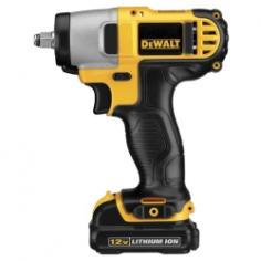 12 Volt MAX 3/8" Impact Wrench Kit with Compact Design and 3 LED Work LightsThe DeWalt 12 volt max 3/8" impact wrench is extremely durable and efficient. This amazing tool features 3 led lights which provide visibility without shadows. Making these even more versatile is the compact, lightweight design which fits into tight areas. Features: Compact, lightweight design fits into tight areas3 LED Lights provide visibility without shadows3/8" Hog ring anvil; Fast socket changing1150 in/lbs of torque; Power for tightening and loosening Includes: DCF813 3/8" impact wrench(2) 12V MAX lithium ion battery packs Fast charger Contractor bag Specifications: Voltage: 12V MAX*Drive Size: 3/8 inNo Load Speed: 0-2,450 rpm Impacts/Min: 0-3,400 ipm Max Torque: 1150 in-lbs Max Torque: 96 ft-lbs Tool Weight: 2.3 lbs Tool Length: 6-1/4"Shipping Weight: 4.5 lbsDEWALT is firmly committed to being the best in the business, and this commitment to being number one extends to everything they do, from product design and engineering to manufacturing and service.