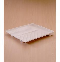 High-density plastic. Sloped design drains grease. Oven safe to 400&deg;F. Great for defrosting in microwave. Dimensions: 10W x 12L inches. Bacon lovers everywhere let us introduce you to the Nordic Ware Slanted Bacon Tray/Food Defroster. No need to skimp here the Slanted Bacon Tray/Food Defroster is large enough to hold generous portions. Thaw your bacon and then cook it all with one tray. The sloped design will help rid of unwanted grease and moisture so cooking crispy bacon will be a breeze. About Nordic Ware. Founded in 1946 Nordic Ware is a family-owned American manufacturer of kitchenware products. From its home office in Minneapolis Minn. Nordic Ware markets an extensive line of quality cookware bakeware microwave and barbecue products. An innovative manufacturer and marketer Nordic Ware is best known for its Bundt Pan. Today there are nearly 60 million Bundt pans in kitchens across America. The Nordic Ware name is associated with the quality dependability and value recognized by millions of homemakers. The company's extensive finishing technology and history of quality innovation and consistency in this highly technical and specialized area make it a true leader in the industrial coatings industry. Since founding Nordic Ware in 1946 the company has prided itself on providing long-lasting quality products that will be handed down through generations. Its business is firmly rooted in the trust dedication and talent of its employees a commitment to using quality materials and construction a desire to provide excellence in service to customers and never-ending research of consumer needs.